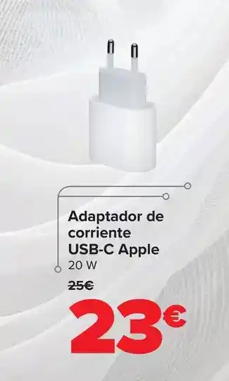 Carrefour Apple - adaptador de corriente usb-c oferta