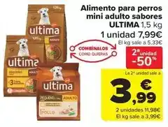 Carrefour Market Última - alimento para perros mini adulto sabores oferta