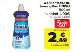 Carrefour Market Finish - abrillantador de lavavajillas oferta