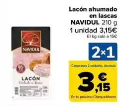Carrefour Navidul - lacon ahumado en lascas oferta