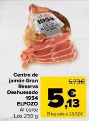 Carrefour Elpozo - centro de jamon gran reserva deshuesado 1954 oferta
