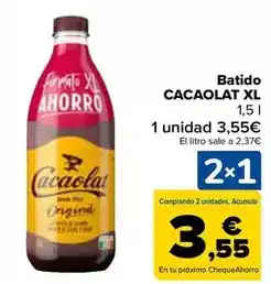 Carrefour Cacaolat - batido xl oferta