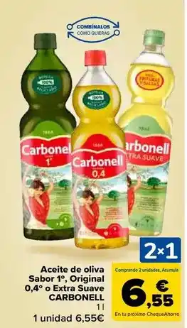 Carbonell - aceite de oliva sabor 1° original 0,4° o extra