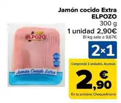 Carrefour El pozo - jamon cocido extra oferta