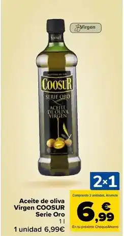 Carrefour Coosur - aceite de oliva virgen serie oro oferta