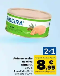 Carrefour Ribeira - atún en aceite de oliva oferta