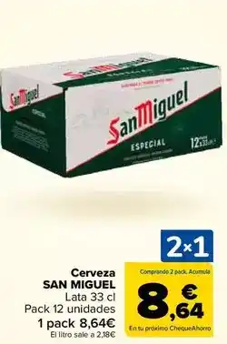 Carrefour San miguel - cerveza oferta