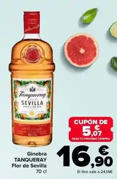 Carrefour Tanqueray - ginebra flor de sevilla oferta