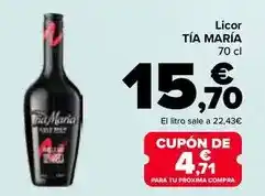 Carrefour Tia maría - licor oferta
