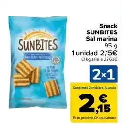 Carrefour Sunbites - snack sal marina oferta