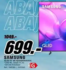 MediaMarkt Samsung - qled 75 4k tq75q6fauxxc oferta