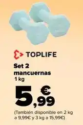 Carrefour Toplife - set 2 mancuernas oferta