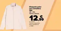 Carrefour Tex - chaqueta polar con cremallera oferta