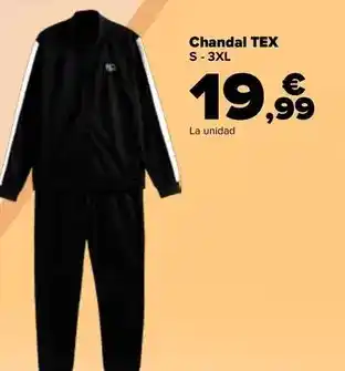Carrefour Tex - chandal oferta