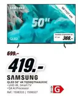 MediaMarkt Samsung - qled 50 4k q50q7fauxxc oferta