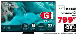 Carrefour Samsung - tv 75 tq75q7f5auxxc oferta