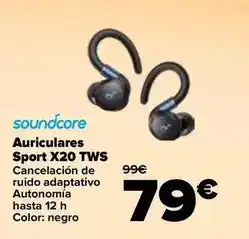 Carrefour Soundcore - auriculares sport x20 tws oferta