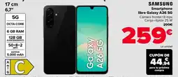 Carrefour Samsung - smartphone libre galaxy a26 5g oferta