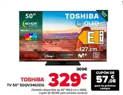 Carrefour Toshiba - tv 50 50qv3463dg oferta