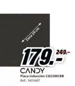 MediaMarkt Candy - placa inducción c1633mcbb oferta