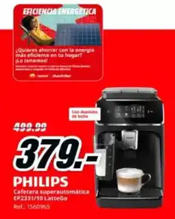 MediaMarkt Philips - cafetera superautomatica ep233/10 latte oferta