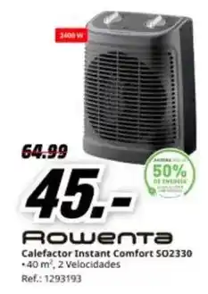 MediaMarkt Rowenta - calefactor instant comfort 502330 oferta