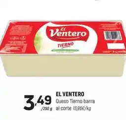 Coviran El ventero - queso tierno barra oferta