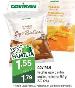 Coviran Coviran - patatas gajo o extra crujientes horno oferta