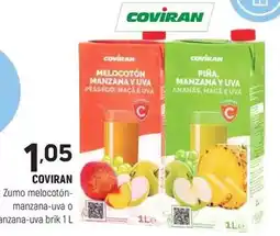 Coviran Coviran - zumo melocoton- manzana-uva o manzana-uva oferta