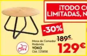 Mesa de comedor redonda