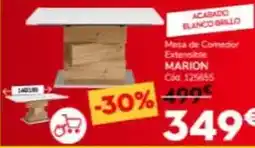 Conforama Blanco - mesa de comedor extensible marion oferta