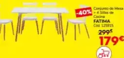 Conforama Conjunto de mesa oferta