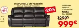 Conforama Relax - sofa eléctrico 3 plazas peel oferta