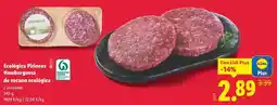 Lidl Hamburguesa de vacuno ecológica oferta
