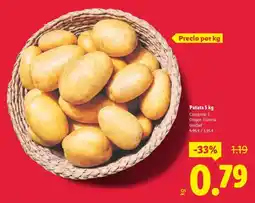 Lidl Patata 5 kg oferta