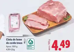 Lidl Cinta de lomo de cerdo trozo oferta