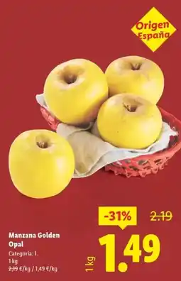 Lidl Manzana golden opal oferta