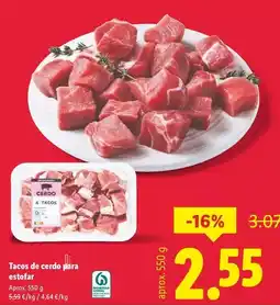 Lidl Tacos de cerdo para estofar oferta