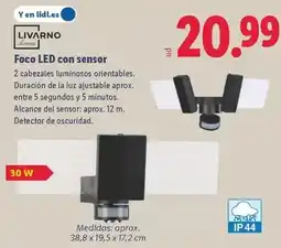 Lidl Livarno home - foco led con sensor oferta