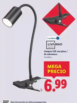 Lidl Livarno home - lámpara led con pinza/de sobremesa oferta