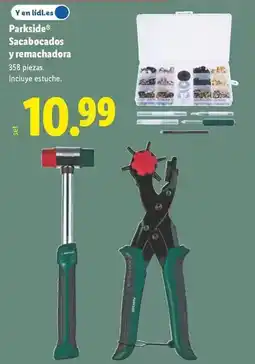 Lidl Parkside - sacabocados y remachinada oferta