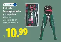 Lidl Parkside - tenaza pelacables y crimpadora oferta