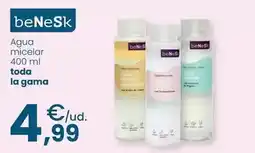 Clarel Benesk - agua micelar oferta