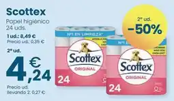 Clarel Scottex - papel higienico 24 uds oferta