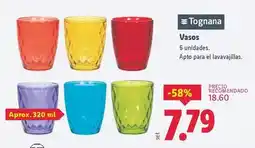 Lidl Tognana - vasos oferta
