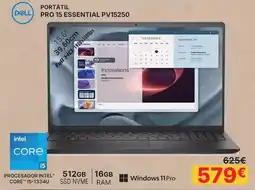 Dynos Informática Dell - portatil pro 15 essential pv15250 oferta
