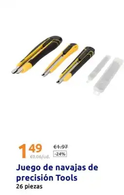 Action Juego de navajas de precisión Tools oferta