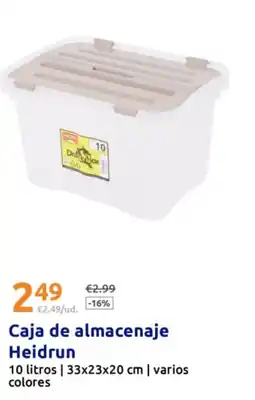 Action Caja de almacenaje Heidrun oferta