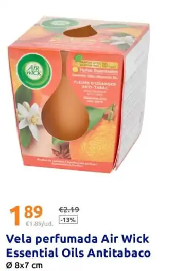 Action Vela perfumada Air Wick Essential Oils Antitabaco oferta