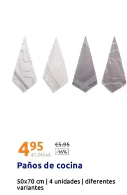 Action Paños de cocina oferta